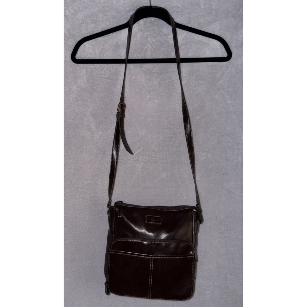 Relic Dark Brown Cross Body Shoulder Bag Purse Handbag Faux Leather